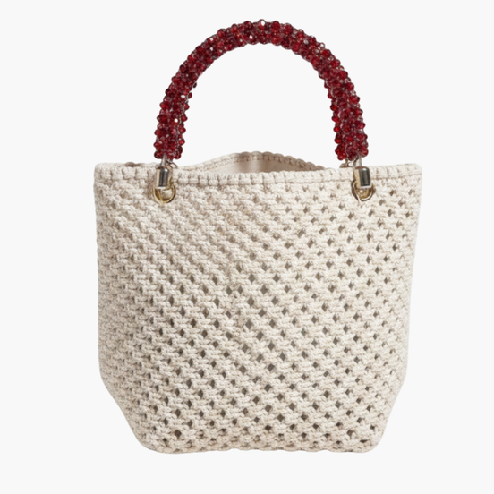 Kristal Taşlı Boncuklu Çanta Sapı