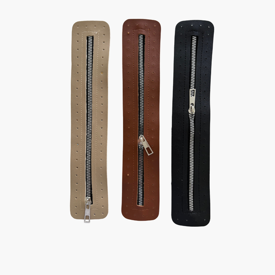 Faux Leather Bag Zipper Closure 30 cm