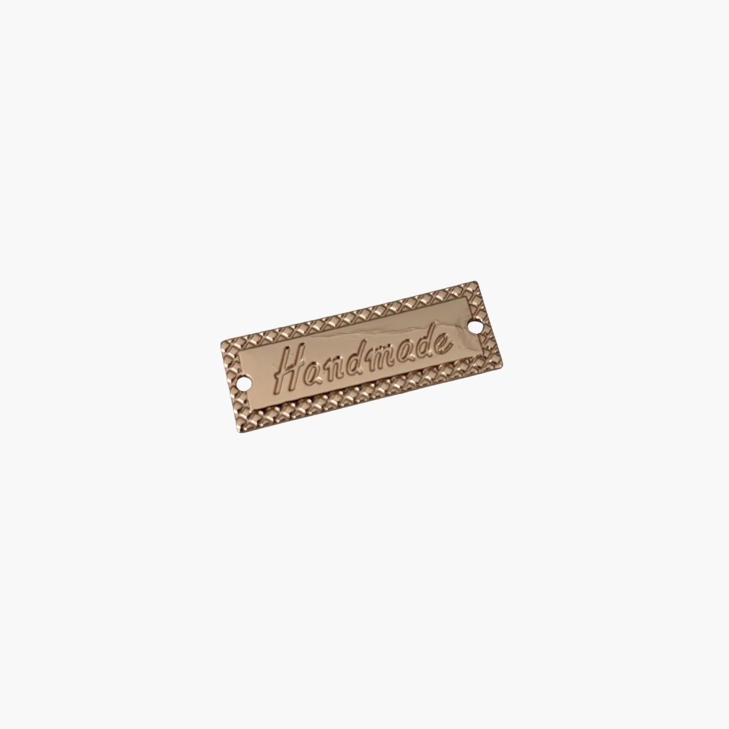 Handmade Yazılı Metal Etiket 4x1 cm