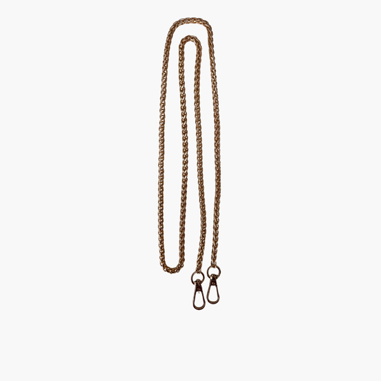Twisted Rope Model Nickel Bag Chain - With Snap Hooks