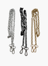 1 Meter Bag Strap Chain and 2 Almond Clasps
