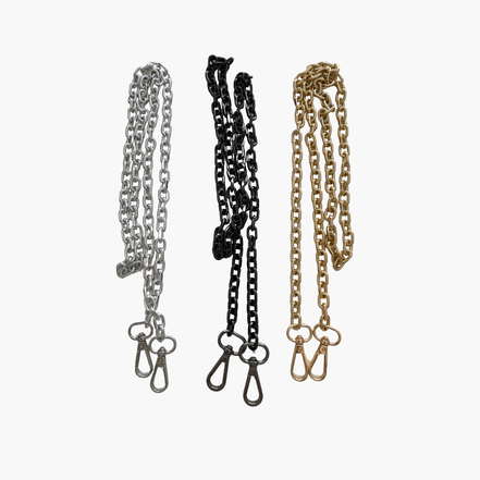 1 Meter Bag Strap Chain and 2 Almond Clasps
