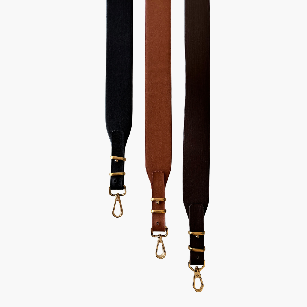 Laser-Cut Adjustable Leather Strap