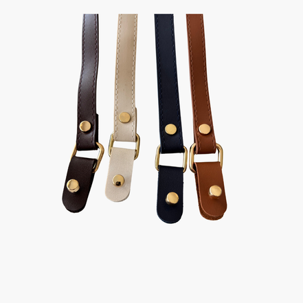 Leather Bag Strap with Screw Hooks 70 cm