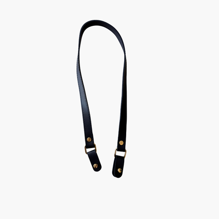 Leather Bag Strap with Screw Hooks 70 cm