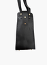 Gold Buckle Faux Leather Middle Gusset Bag Set