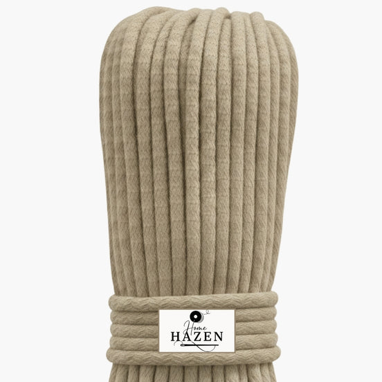 Jüt Renk 4-5 mm Pamuklu Kordon İp