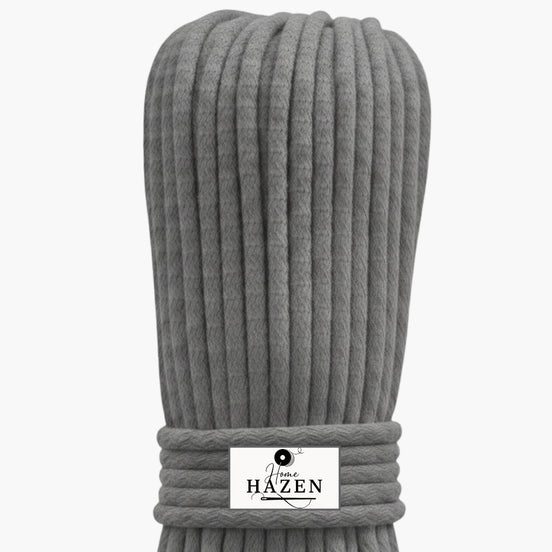 Gri Renk 4-5 mm Pamuklu Kordon İp