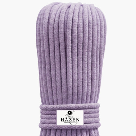 Lila Renk 4-5 mm Pamuklu Kordon İp