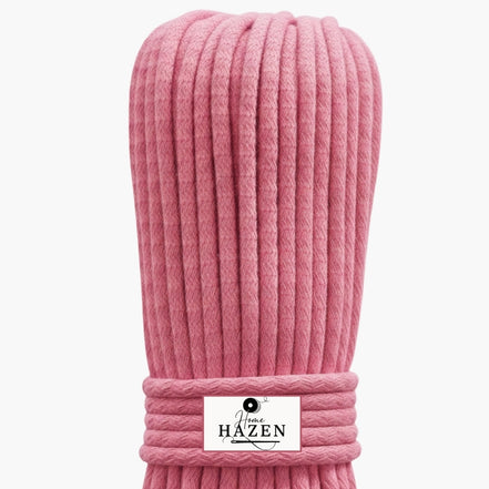 Pembe Renk 4-5 mm Pamuklu Kordon İp