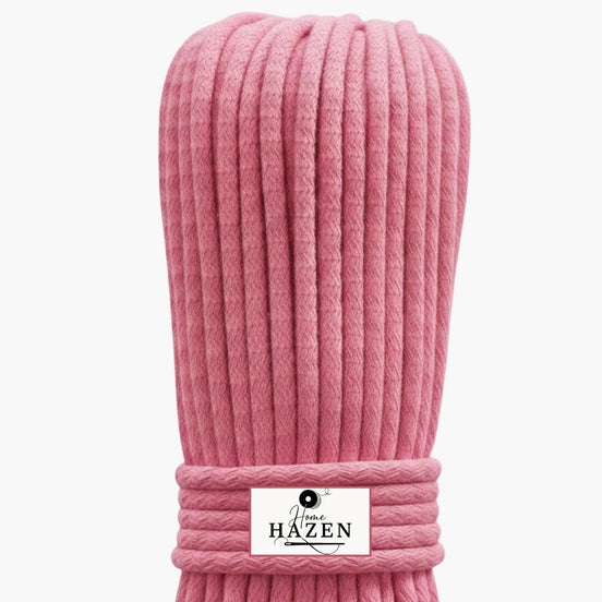 Pembe Renk 4-5 mm Pamuklu Kordon İp