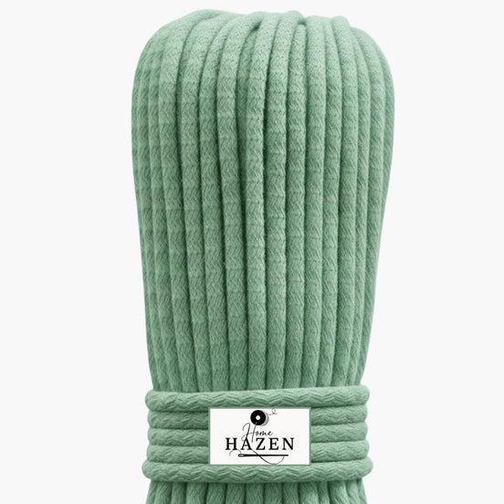 Mint Yeşili Renk 4-5 mm Pamuklu Kordon İp