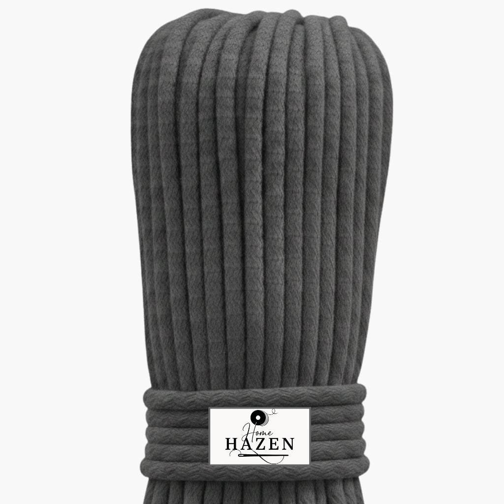 Füme Renk 4-5 mm Pamuklu Kordon İp
