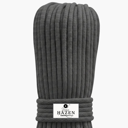 Füme Renk 4-5 mm Pamuklu Kordon İp