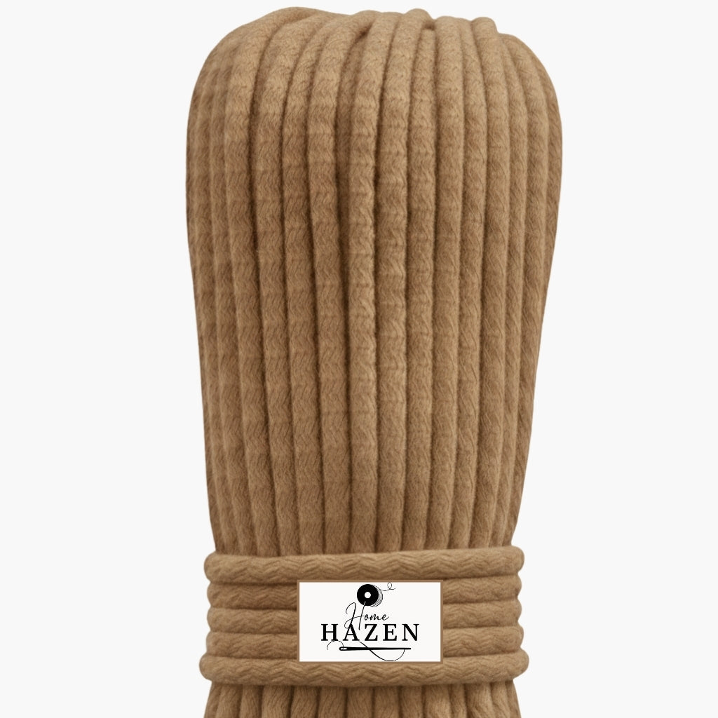 Nohut Bej Renk 4-5 mm Pamuklu Kordon İp
