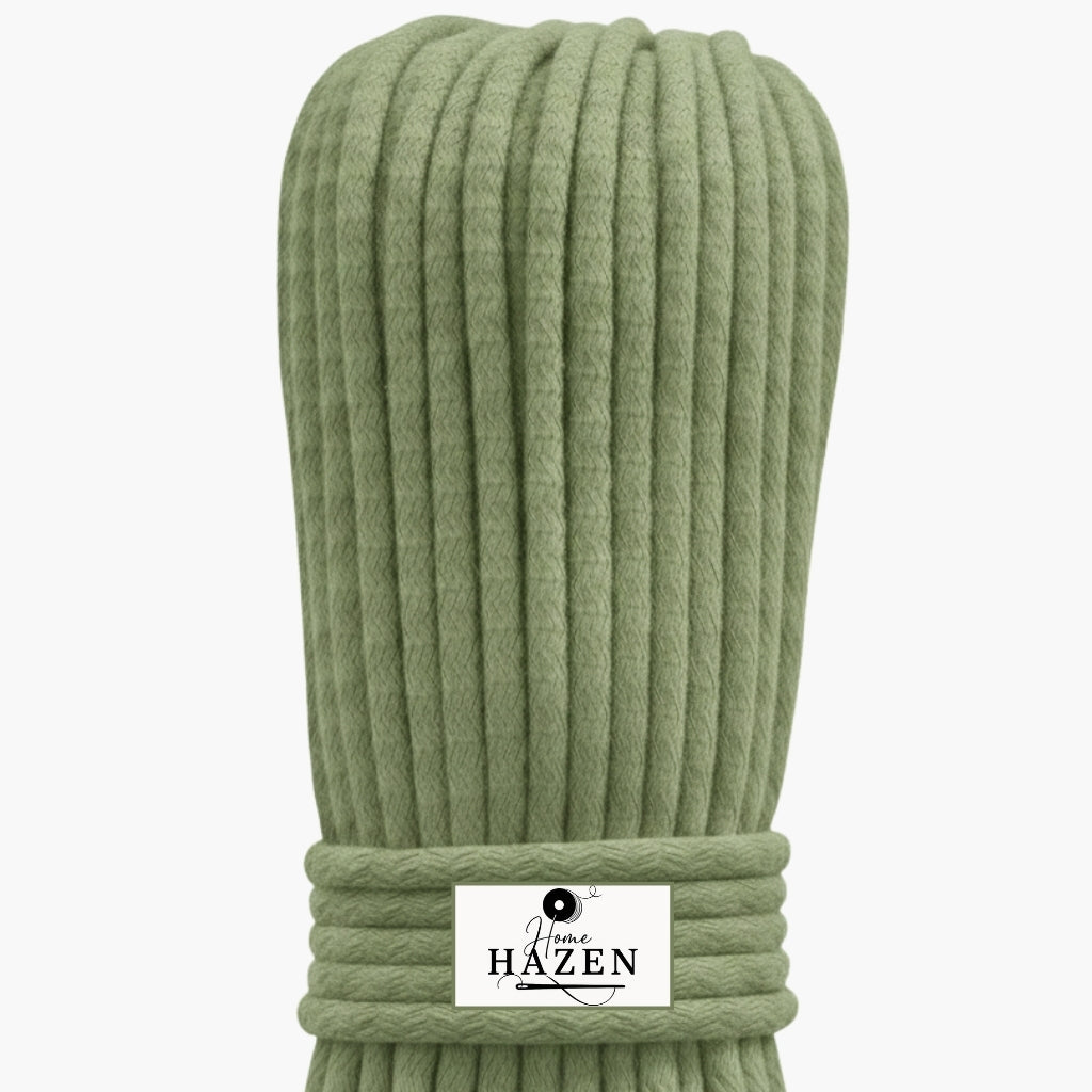 Fıstık Yeşili Renk 4-5 mm Pamuklu Kordon İp