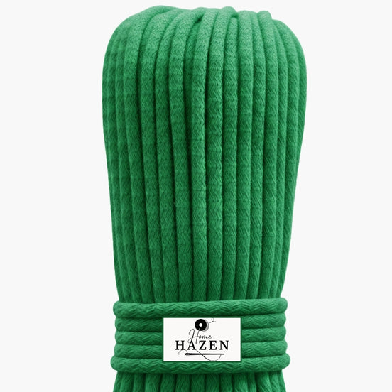Çam Yeşili Renk 4-5 mm Pamuklu Kordon İp