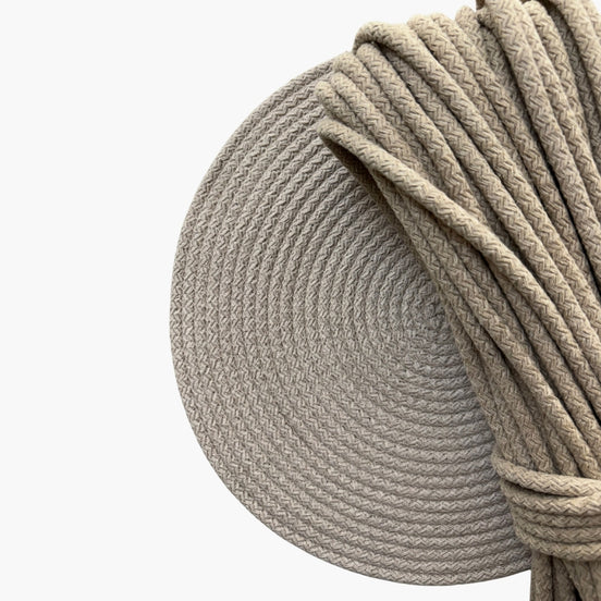 Jüt Renk 6-7 mm Pamuklu Kordon İp