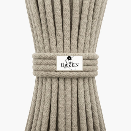 Jüt Renk 6-7 mm Pamuklu Kordon İp