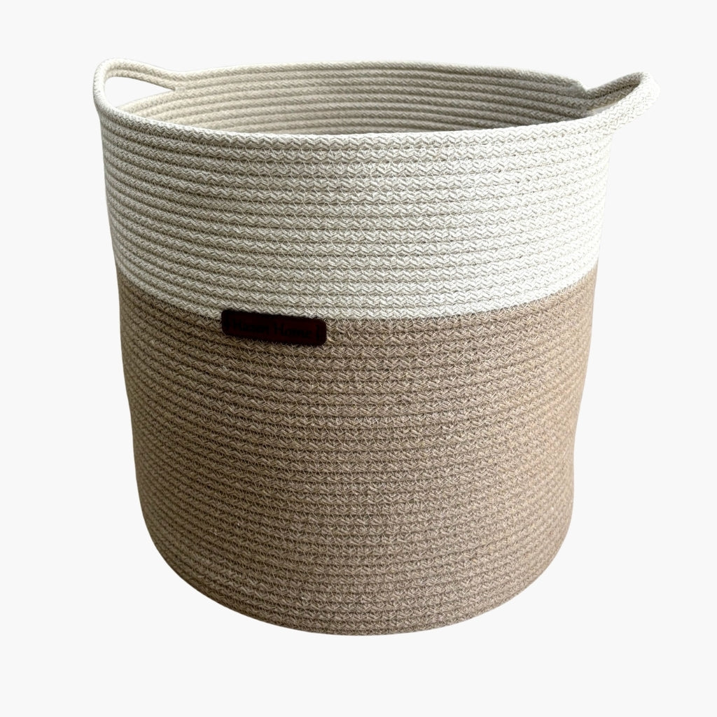 Ekru Renk 6-7 mm Pamuklu Kordon İp