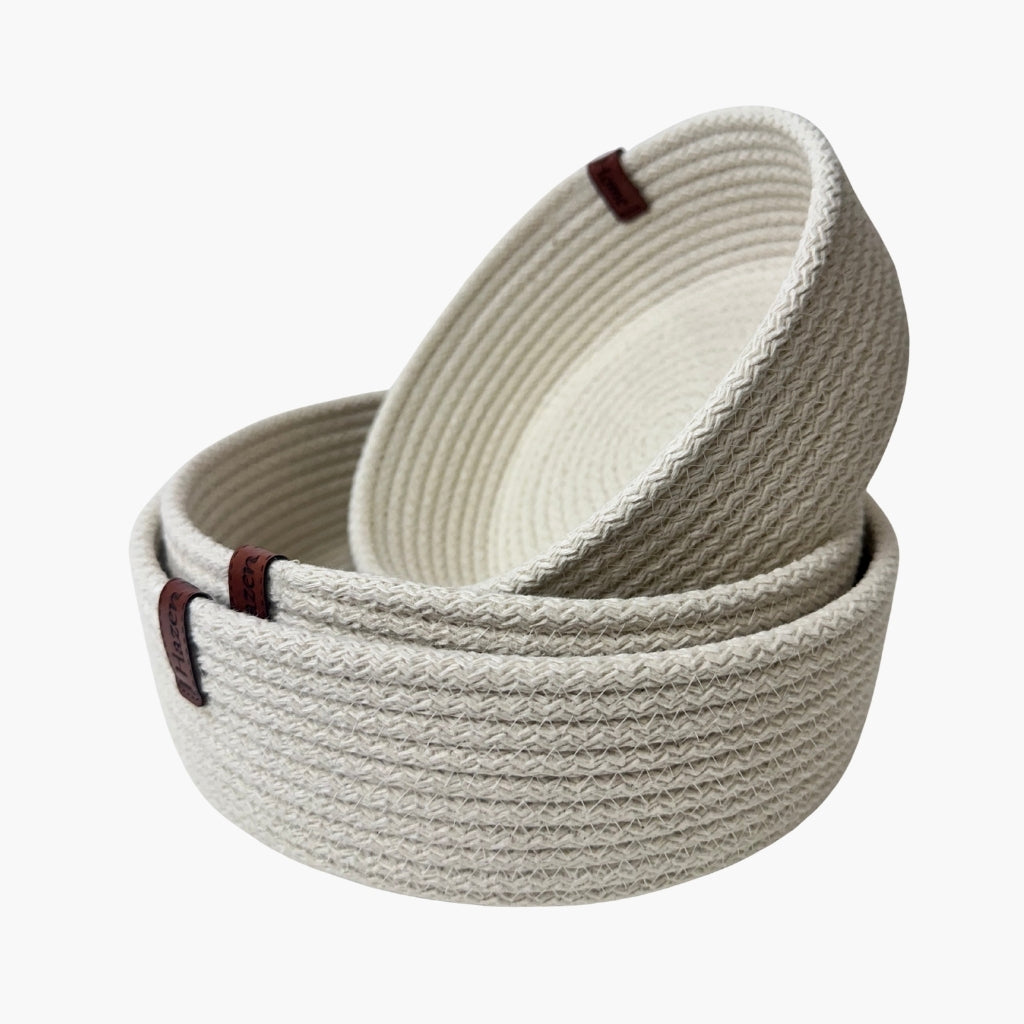 Ekru Renk 6-7 mm Pamuklu Kordon İp