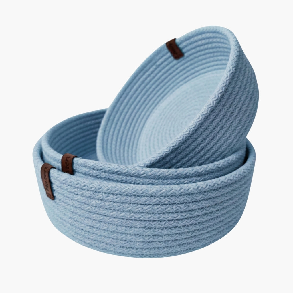 Bebe Mavi Renk 6-7 mm Pamuklu Kordon İp