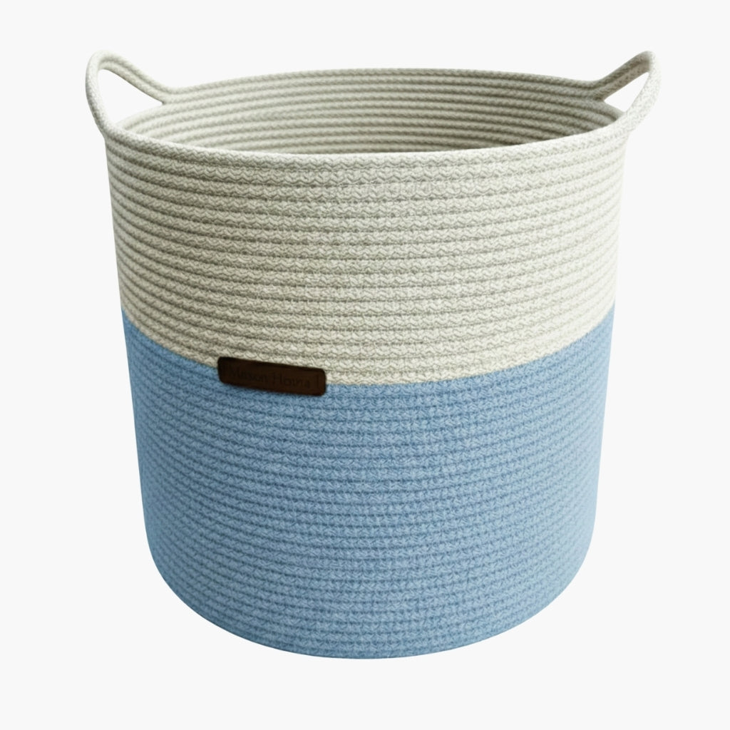 Bebe Mavi Renk 6-7 mm Pamuklu Kordon İp