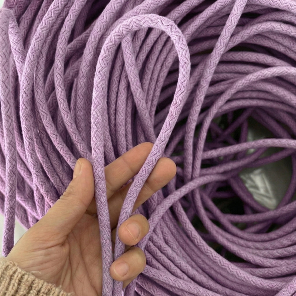 Jute Color 6-7 mm Cotton Cord Thread