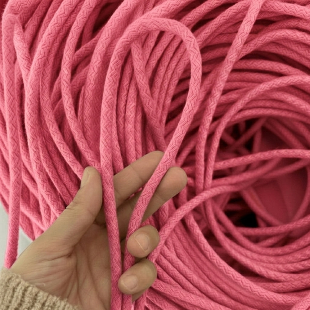 Jute Color 6-7 mm Cotton Cord Thread