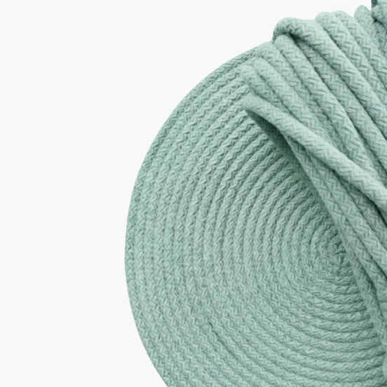 Mint Yeşili Renk 6-7 mm Pamuklu Kordon İp