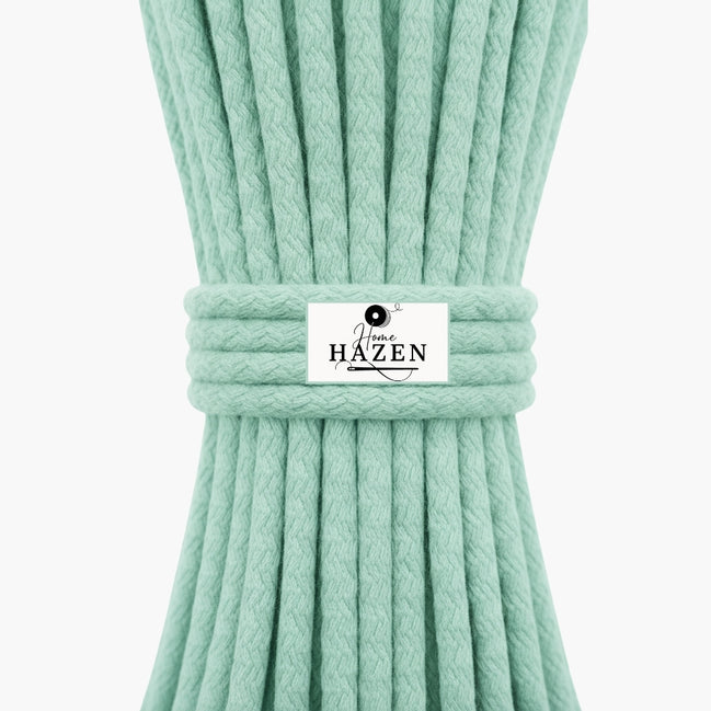 Mint Yeşili Renk 6-7 mm Pamuklu Kordon İp