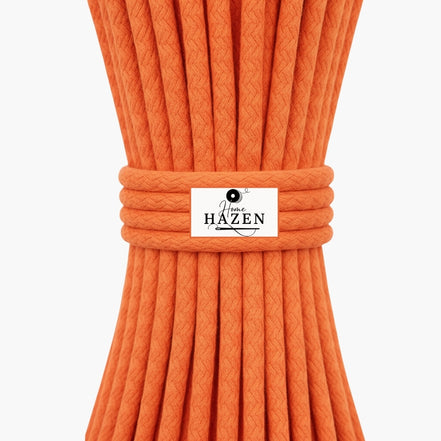 Turuncu Renk 6-7 mm Pamuklu Kordon İp