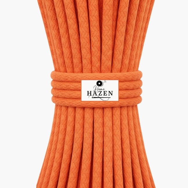 Turuncu Renk 6-7 mm Pamuklu Kordon İp