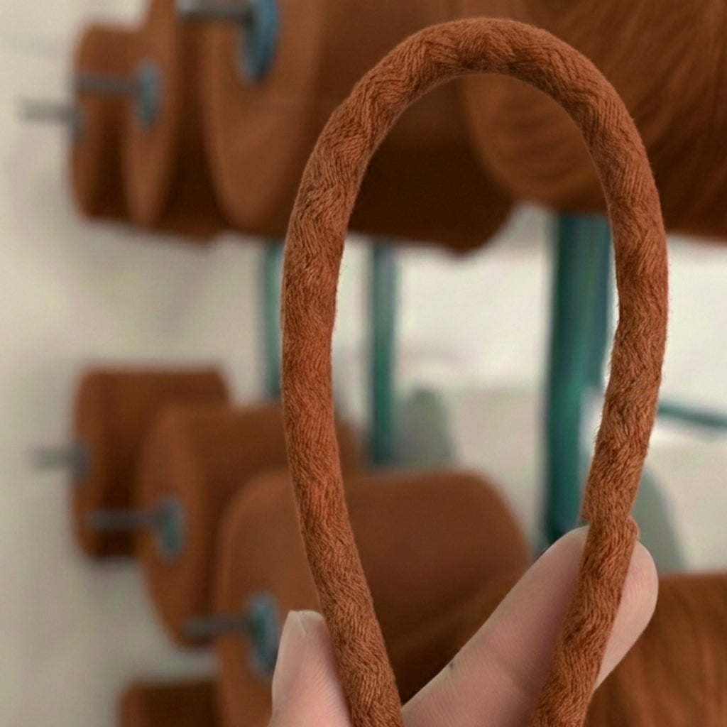 Taba Renk 6-7 mm Pamuklu Kordon İp