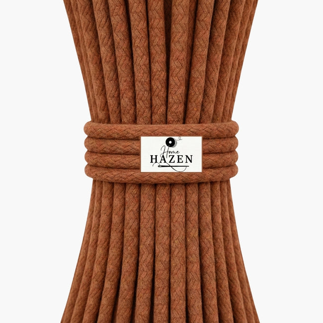 Taba Renk 6-7 mm Pamuklu Kordon İp