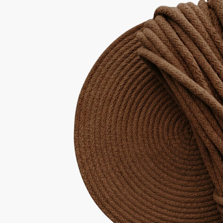 Kahverengi Renk 6-7 mm Pamuklu Kordon İp