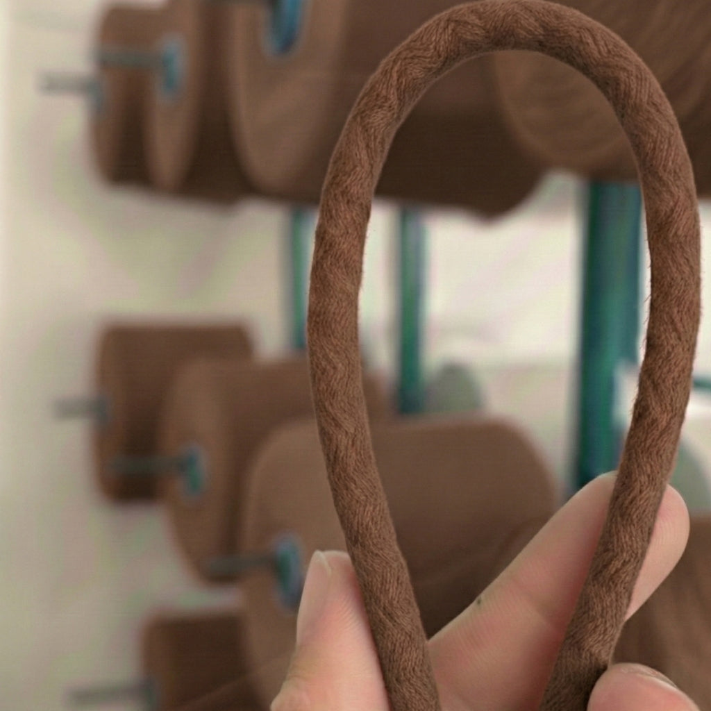 Kahverengi Renk 6-7 mm Pamuklu Kordon İp