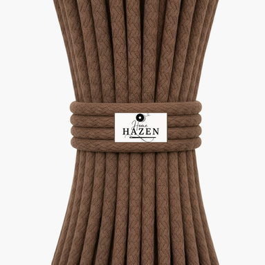 Kahverengi Renk 6-7 mm Pamuklu Kordon İp