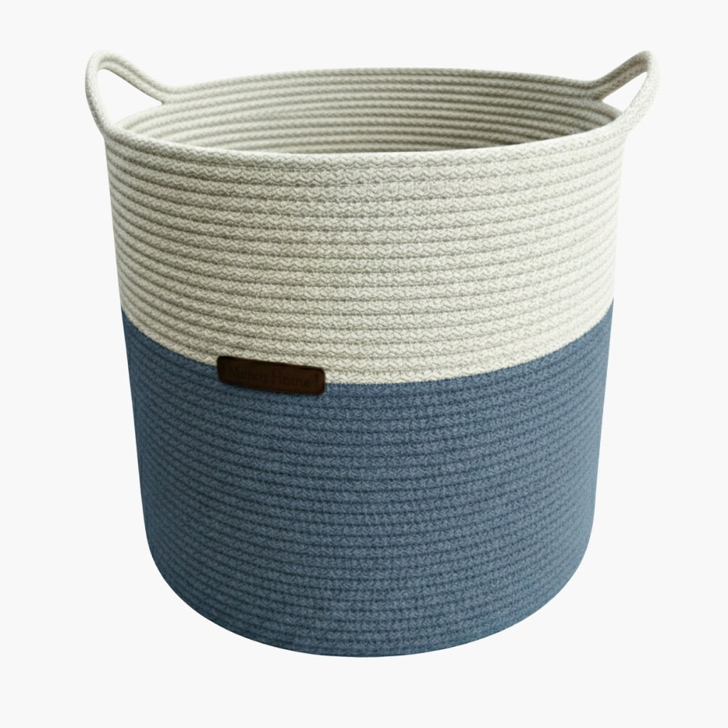 Indigo Renk 6-7 mm Pamuklu Kordon İp