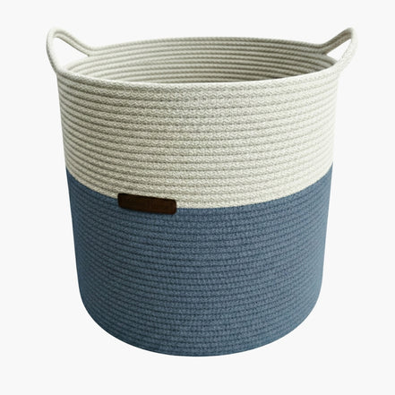 Indigo Renk 6-7 mm Pamuklu Kordon İp