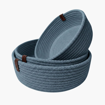 Indigo Renk 6-7 mm Pamuklu Kordon İp