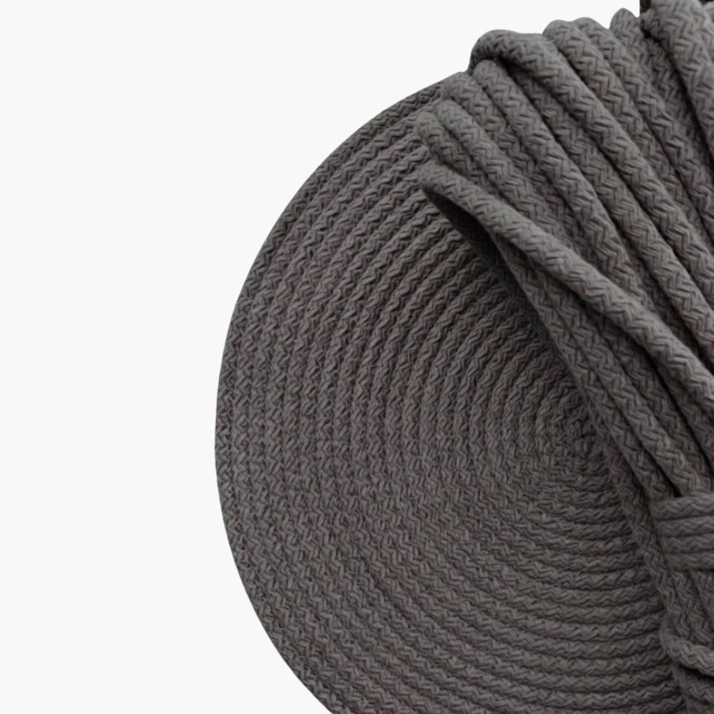 Füme Renk 6-7 mm Pamuklu Kordon İp