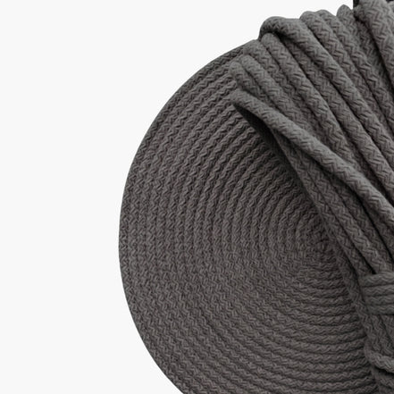 Füme Renk 6-7 mm Pamuklu Kordon İp