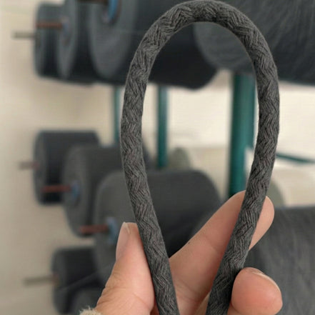 Füme Renk 6-7 mm Pamuklu Kordon İp