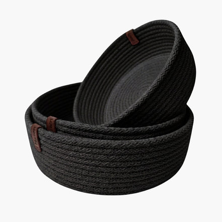 Siyah Renk 6-7 mm Pamuklu Kordon İp