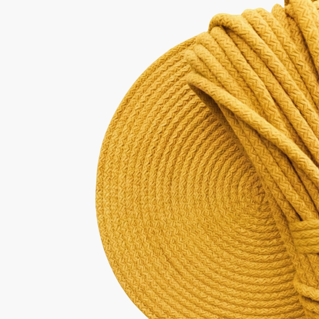 Sarı Renk 6-7 mm Pamuklu Kordon İp