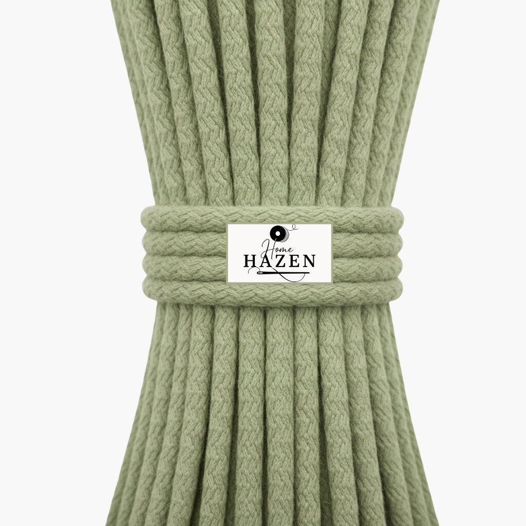 Fıstık Yeşili Renk 6-7 mm Pamuklu Kordon İp