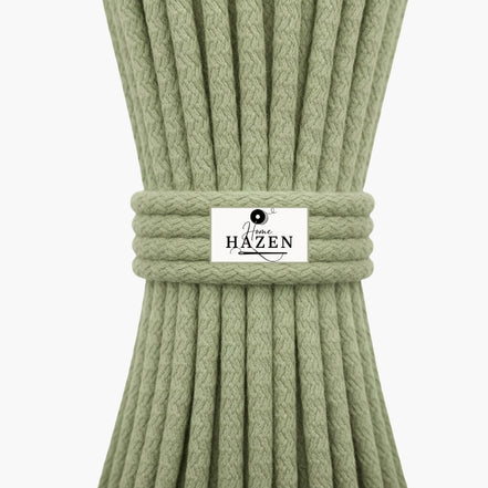 Fıstık Yeşili Renk 6-7 mm Pamuklu Kordon İp