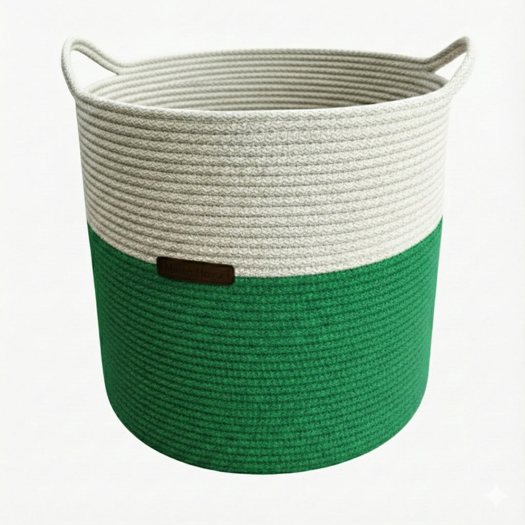 Çam Yeşili Renk 6-7 mm Pamuklu Kordon İp