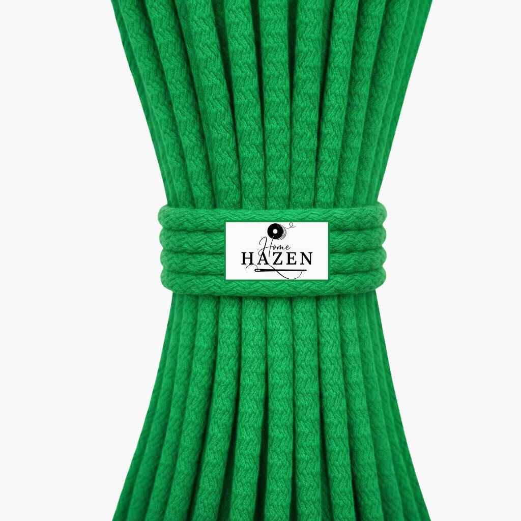 Çam Yeşili Renk 6-7 mm Pamuklu Kordon İp